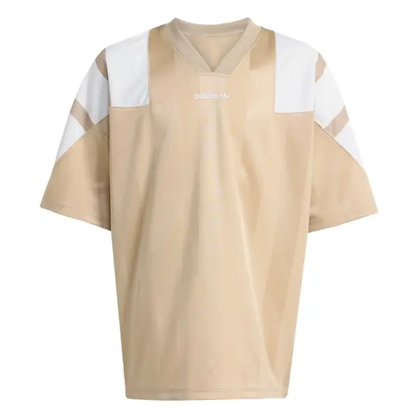 ADIDAS ORIGINALS ADIDAS ORIGINALS Majica 'OVERSIZED BLOCKED JERSEY'  bež / bela