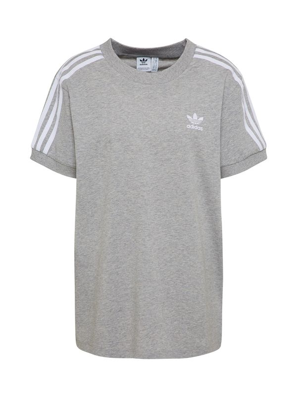 ADIDAS ORIGINALS ADIDAS ORIGINALS Majica  pegasto siva / bela