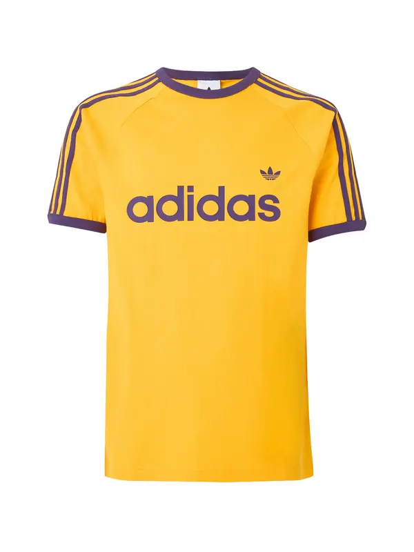 ADIDAS ORIGINALS ADIDAS ORIGINALS Majica 'Ringer'  rumena / temno liila