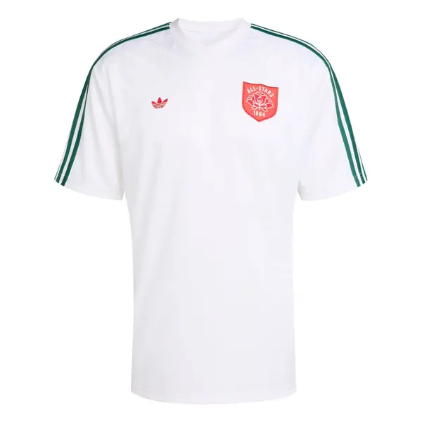 ADIDAS ORIGINALS ADIDAS ORIGINALS Majica 'Roses'  temno zelena / rdeča / bela
