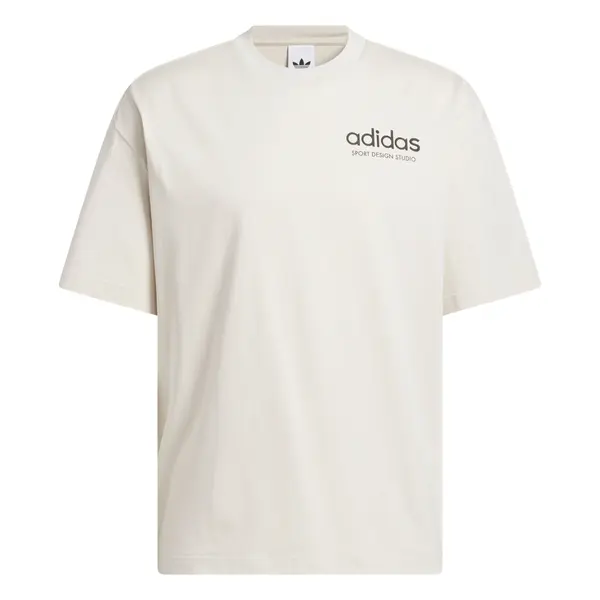 ADIDAS ORIGINALS ADIDAS ORIGINALS Majica 'Sport Design GFX'  kremna / črna