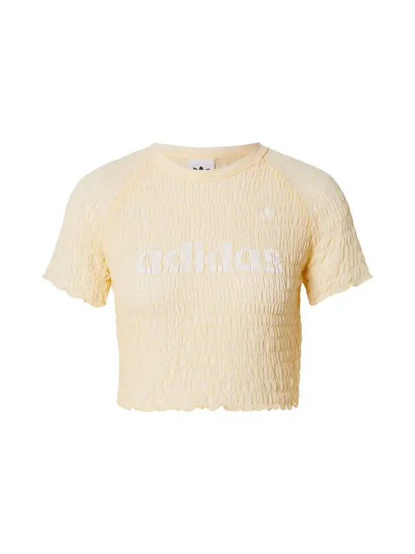 ADIDAS ORIGINALS ADIDAS ORIGINALS Majica  svetlo rumena / bela