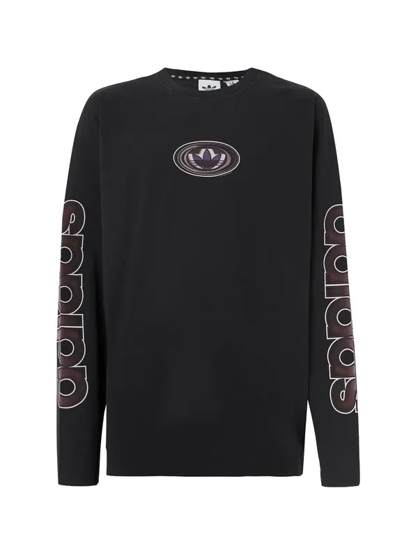 ADIDAS ORIGINALS ADIDAS ORIGINALS Majica  temno rjava / lila / črna / bela