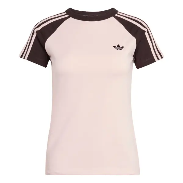 ADIDAS ORIGINALS ADIDAS ORIGINALS Majica  temno rjava / pastelno roza
