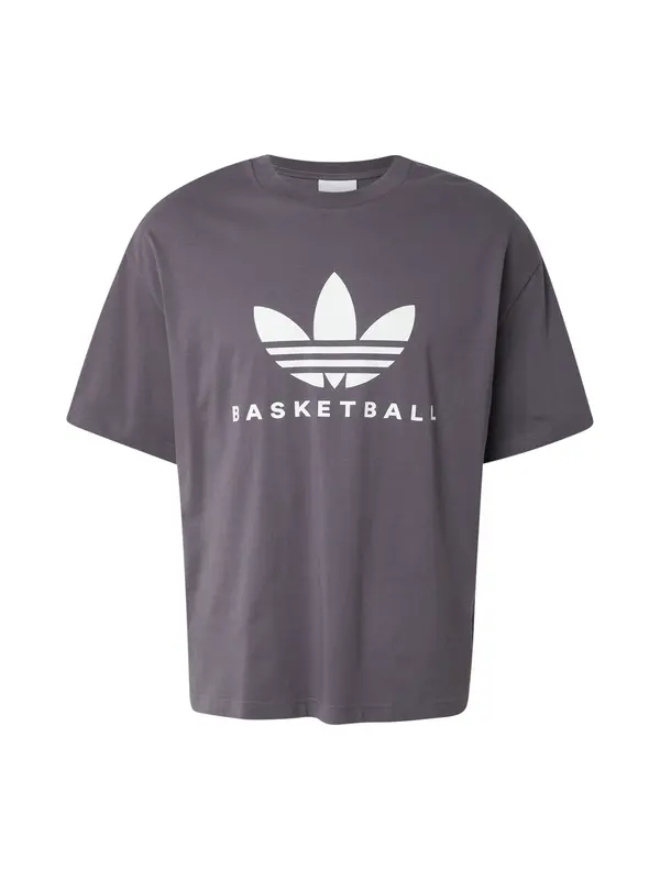 ADIDAS ORIGINALS ADIDAS ORIGINALS Majica  temno siva / bela