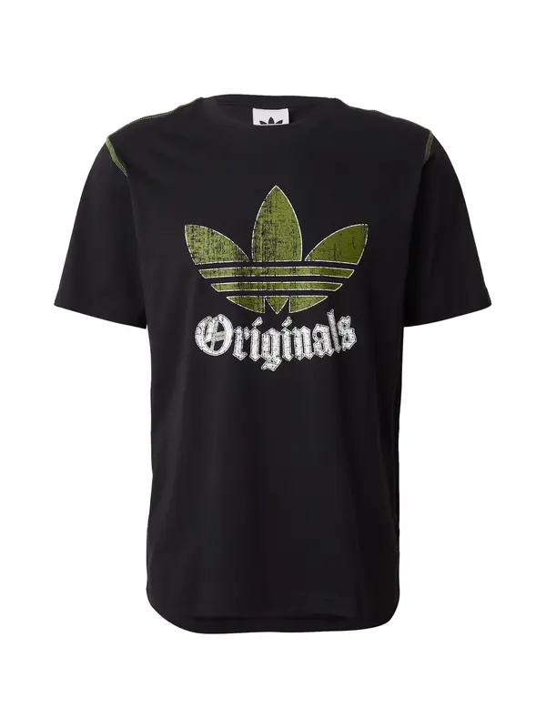 ADIDAS ORIGINALS ADIDAS ORIGINALS Majica  travnato zelena / črna / bela