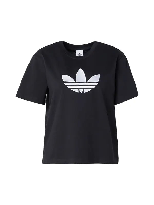 ADIDAS ORIGINALS ADIDAS ORIGINALS Majica 'TREFOIL'  črna / bela