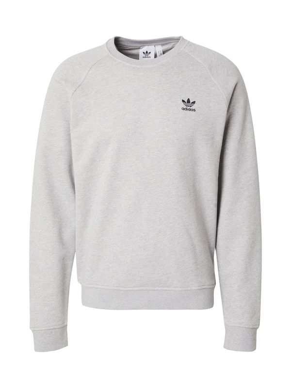 ADIDAS ORIGINALS ADIDAS ORIGINALS Majica 'Trefoil Essentials'  svetlo siva / črna