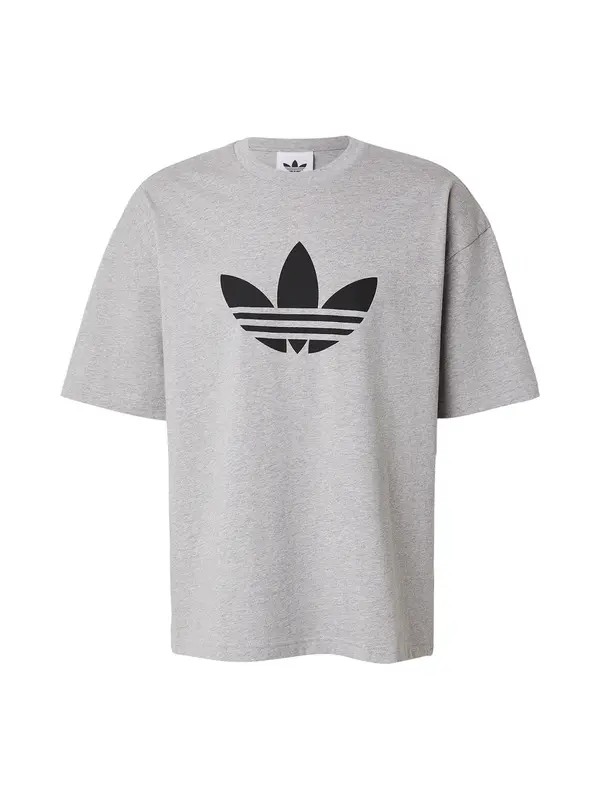 ADIDAS ORIGINALS ADIDAS ORIGINALS Majica 'TREFOIL'  siva / črna