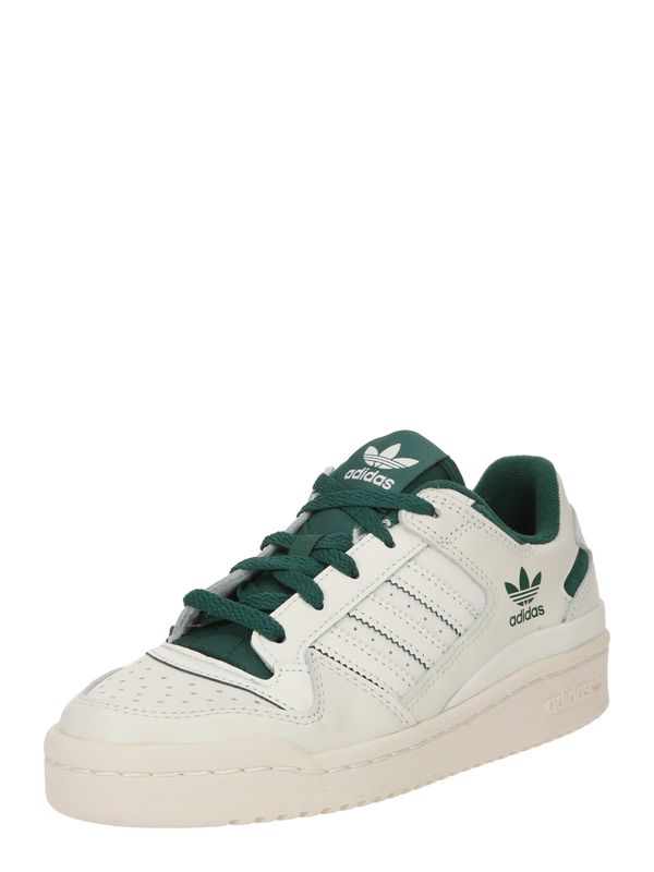 ADIDAS ORIGINALS ADIDAS ORIGINALS Nizke superge 'FORUM'  temno zelena / naravno bela