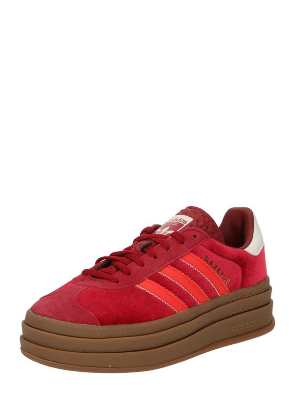 ADIDAS ORIGINALS ADIDAS ORIGINALS Nizke superge 'GAZELLE BOLD'  zlata / rdeča / krvavo rdeča / bela