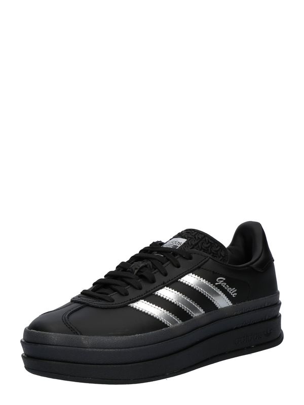 ADIDAS ORIGINALS ADIDAS ORIGINALS Nizke superge 'GAZELLE'  črna / srebrna