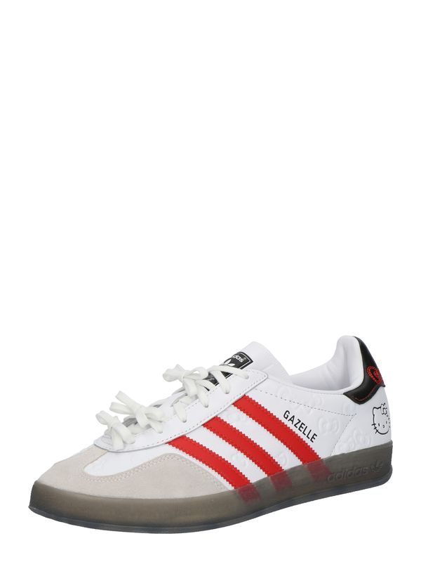 ADIDAS ORIGINALS ADIDAS ORIGINALS Nizke superge 'GAZELLE'  kamen / rdeča / črna / bela