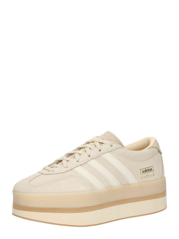 ADIDAS ORIGINALS ADIDAS ORIGINALS Nizke superge 'GAZELLE STACK'  pesek / zlata / bela
