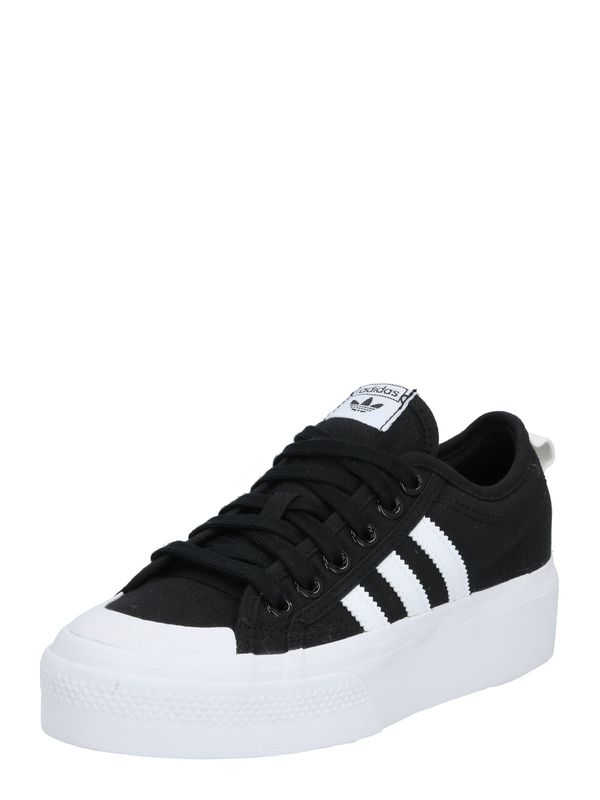 ADIDAS ORIGINALS ADIDAS ORIGINALS Nizke superge 'Nizza Platform'  črna / bela