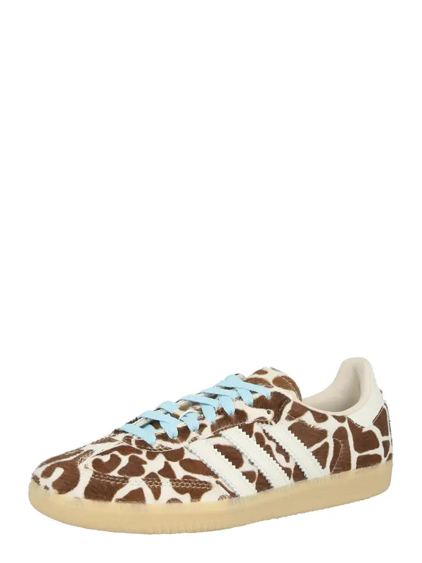 ADIDAS ORIGINALS ADIDAS ORIGINALS Nizke superge 'SAMBA'  svetlo bež / nebeško modra / rjava