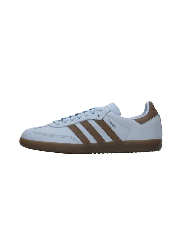 ADIDAS ORIGINALS ADIDAS ORIGINALS Nizke superge 'SAMBA'  svetlo modra / temno rjava