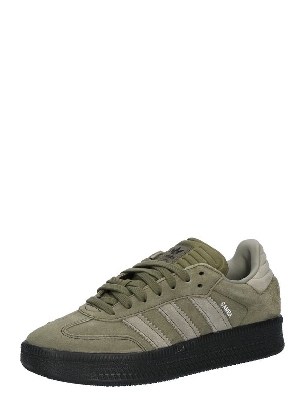 ADIDAS ORIGINALS ADIDAS ORIGINALS Nizke superge 'SAMBA XLG'  svetlo siva / oliva / bela