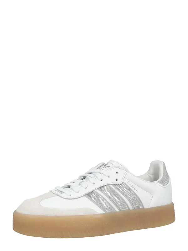 ADIDAS ORIGINALS ADIDAS ORIGINALS Nizke superge 'SAMBAE'  srebrna / bela / off-bela