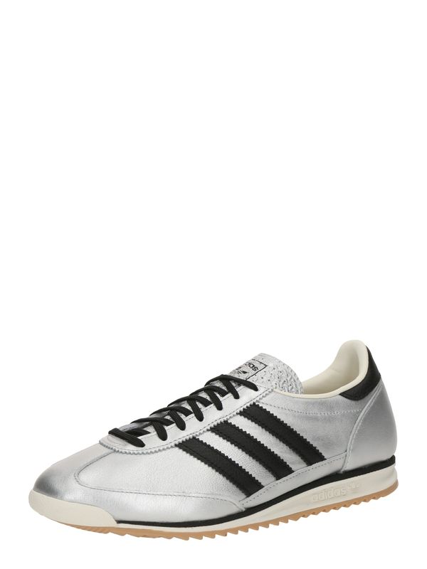 ADIDAS ORIGINALS ADIDAS ORIGINALS Nizke superge 'SL 72 OG'  črna / srebrna