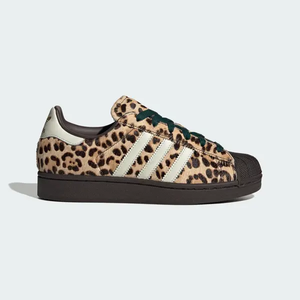 ADIDAS ORIGINALS ADIDAS ORIGINALS Nizke superge 'Superstar II'  slonovina / kapučino / temno rjava / temno zelena