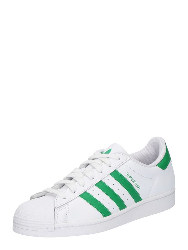 ADIDAS ORIGINALS ADIDAS ORIGINALS Nizke superge 'SUPERSTAR'  travnato zelena / bela