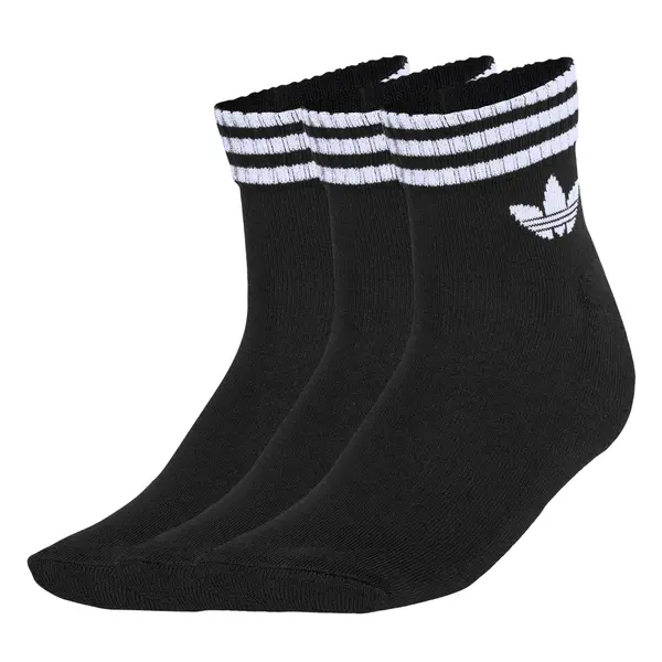 ADIDAS ORIGINALS ADIDAS ORIGINALS Nogavice '3-Stripes Ankle 3 Pairs'  črna / bela
