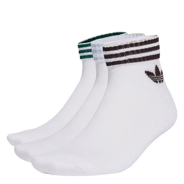 ADIDAS ORIGINALS ADIDAS ORIGINALS Nogavice '3-Stripes Ankle 3 Pairs'  pastelno modra / temno rjava / temno zelena / bela