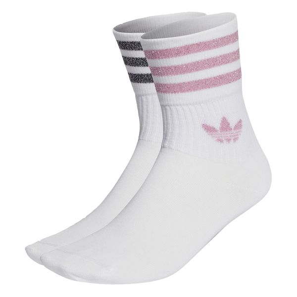 Adidas ADIDAS ORIGINALS Nogavice 'Glitter Crew '  eozin / pegasto črna / bela