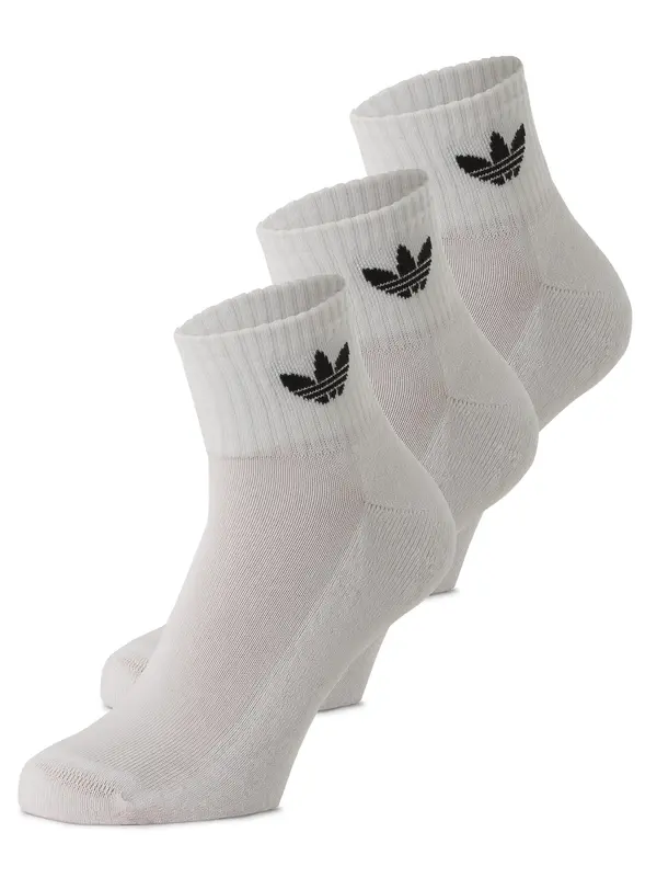 ADIDAS ORIGINALS ADIDAS ORIGINALS Nogavice 'Mid Crew 3 Pairs'  črna / bela