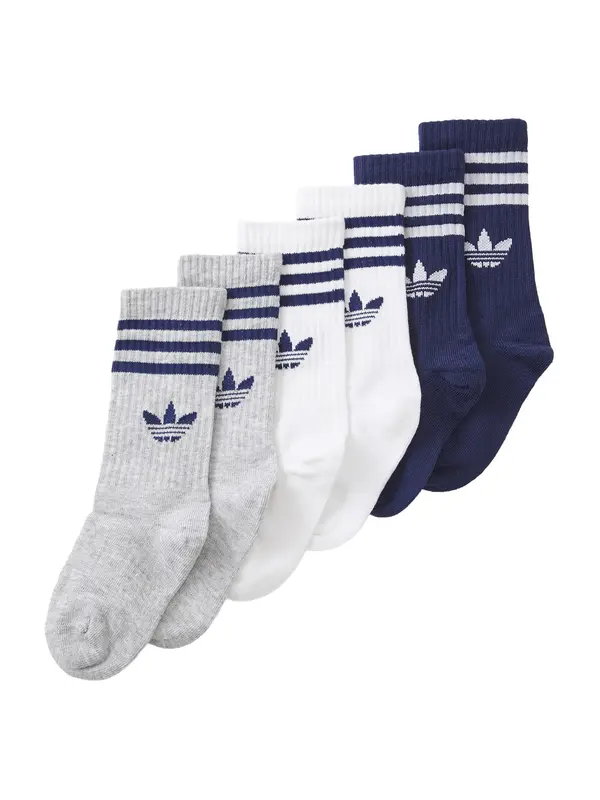 ADIDAS ORIGINALS ADIDAS ORIGINALS Nogavice  mornarska / pegasto siva / bela