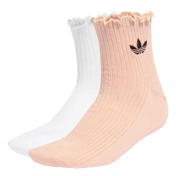 ADIDAS ORIGINALS ADIDAS ORIGINALS Nogavice 'RUFFLE QUARTER'  roza / črna / bela