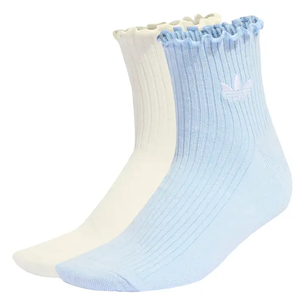 ADIDAS ORIGINALS ADIDAS ORIGINALS Nogavice 'RUFFLE QUARTER'  svetlo modra / naravno bela