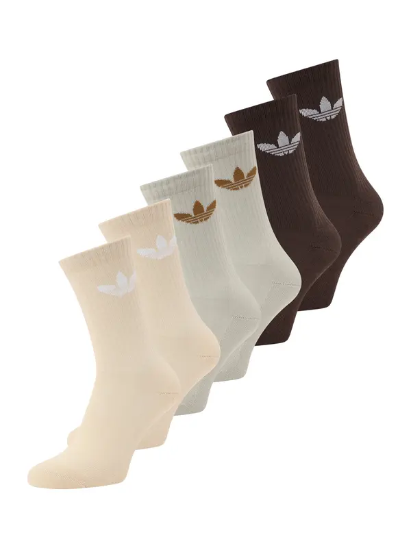 ADIDAS ORIGINALS ADIDAS ORIGINALS Nogavice 'Trefoil Cushion'  bež / čokolada / svetlo siva