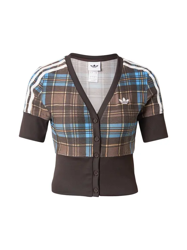 ADIDAS ORIGINALS ADIDAS ORIGINALS Pletena jopa  svetlo modra / rjava / brokat / bela