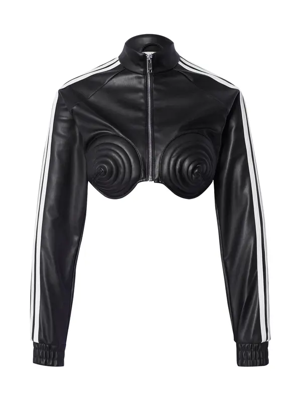ADIDAS ORIGINALS ADIDAS ORIGINALS Prehodna jakna 'Adidas x Jeremy Scott'  črna / bela