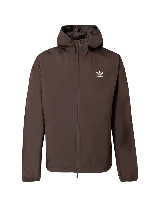 ADIDAS ORIGINALS ADIDAS ORIGINALS Prehodna jakna 'ESSENTIALS'  temno rjava / bela