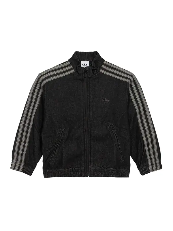 ADIDAS ORIGINALS ADIDAS ORIGINALS Prehodna jakna 'FIREBIRD'  siv denim / črn denim