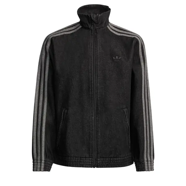 ADIDAS ORIGINALS ADIDAS ORIGINALS Prehodna jakna 'Firebird'  siva / črn denim