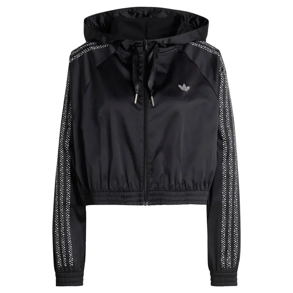 ADIDAS ORIGINALS ADIDAS ORIGINALS Prehodna jakna 'PEARL'  črna / srebrna