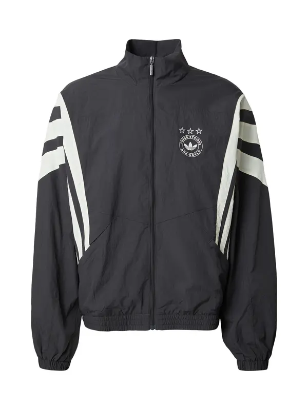 ADIDAS ORIGINALS ADIDAS ORIGINALS Prehodna jakna 'Santiago'  črna / bela