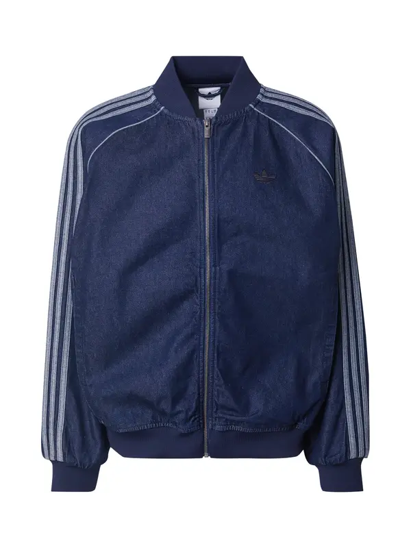 ADIDAS ORIGINALS ADIDAS ORIGINALS Prehodna jakna 'SST Adicolor'  moder denim / svetlo modra