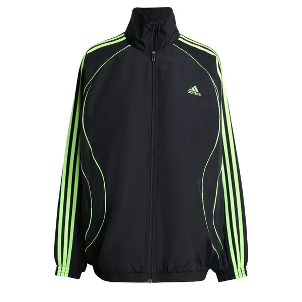 ADIDAS ORIGINALS ADIDAS ORIGINALS Prehodna jakna 'Teamgeist Adicolor'  neonsko zelena / črna