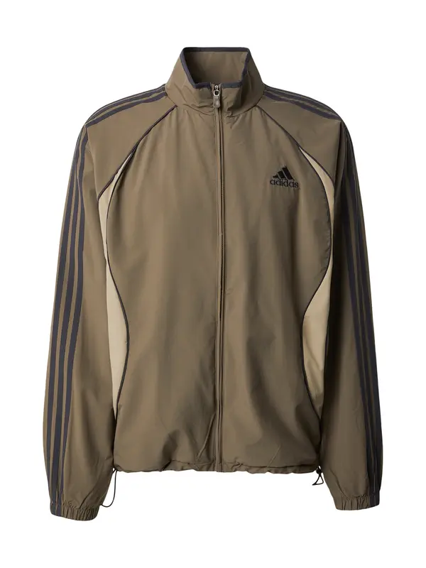 ADIDAS ORIGINALS ADIDAS ORIGINALS Prehodna jakna 'Teamgeist Adicolor Originals'  kremna / siva