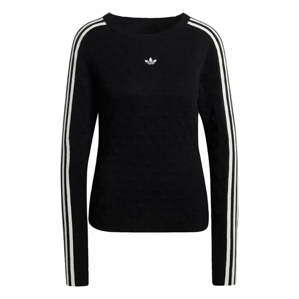 ADIDAS ORIGINALS ADIDAS ORIGINALS Pulover 'SOLID SPIKE'  črna / bela
