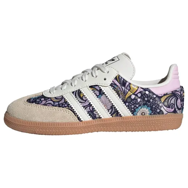 ADIDAS ORIGINALS ADIDAS ORIGINALS Superge 'Samba x Liberty London'  siva / temno liila / pastelno roza / bela