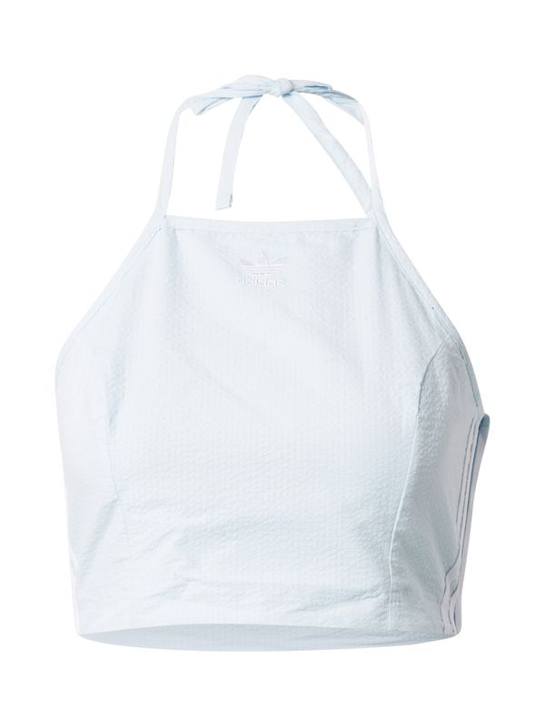 ADIDAS ORIGINALS ADIDAS ORIGINALS Top 'Adicolor Classics Poplin Halter-Neck'  svetlo modra