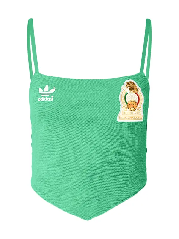 ADIDAS ORIGINALS ADIDAS ORIGINALS Top 'MEXICO'  zelena / bela