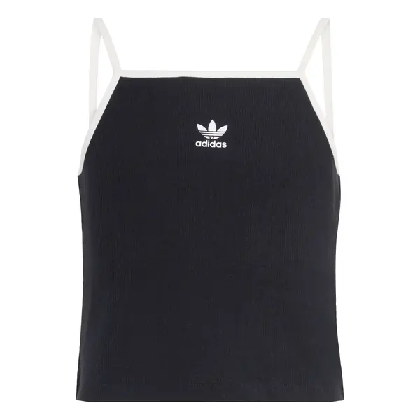 ADIDAS ORIGINALS ADIDAS ORIGINALS Top 'SLIM MINI RIB TANK'  črna / bela