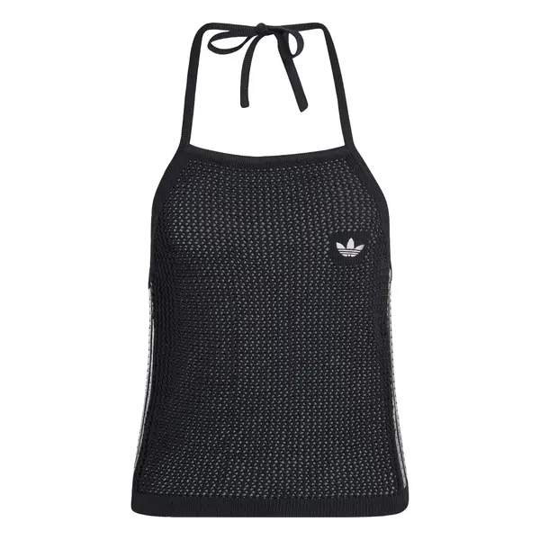 ADIDAS ORIGINALS ADIDAS ORIGINALS Top z naramnicami 'KNITTED CROCHET'  črna